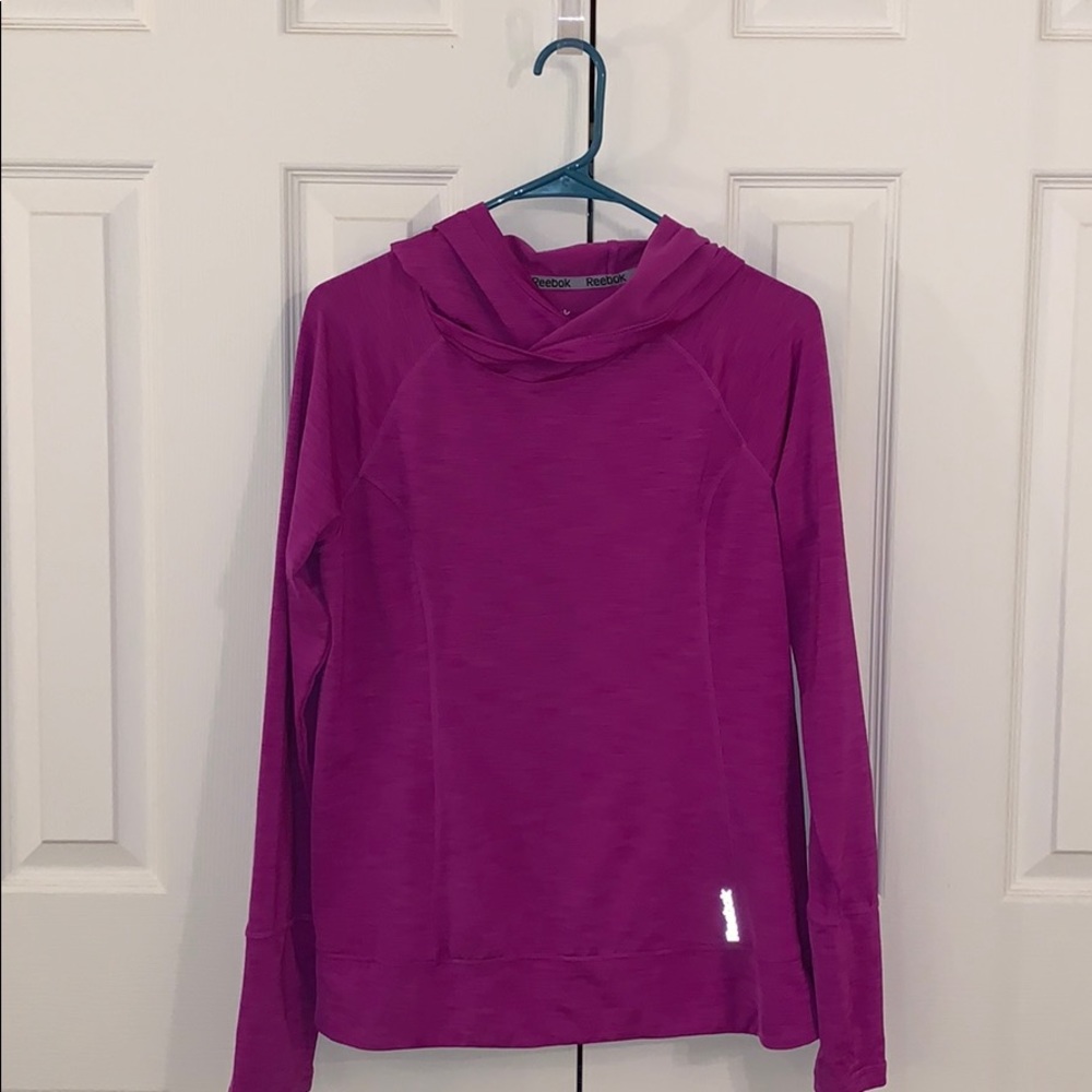 Reebok Women athletic size M purple hoodie